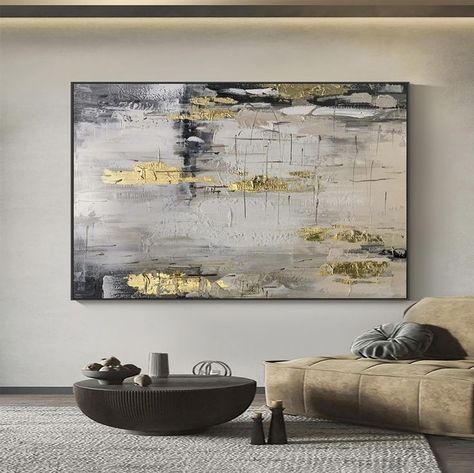 Gold Canvas Art, Couples Canvas Painting, House Canvas, Gold Abstract Painting, Unstretched Canvas, Black Canvas Paintings, Christmas Art Projects, Canvas For Beginners, Texture Painting On Canvas