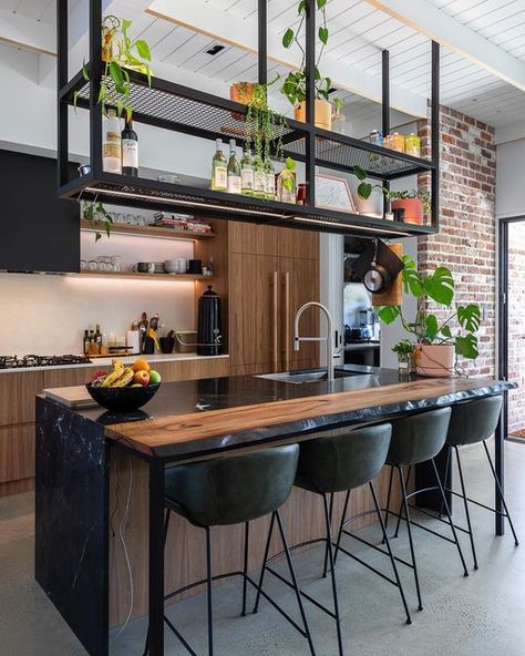 Small Kitchen Decoration Ideas, Industrial Loft Apartment, Small Kitchen Decoration, Industrial Chic Kitchen, Kitchen Decoration Ideas, Modern Industrial Kitchen, Casa Hobbit, Home Decor Wallpaper, Industrial Kitchen Design