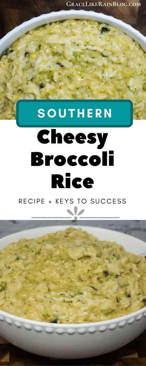 This Broccoli, Rice and Cheese recipe is a classic southern side dish that is perfectly cheesy and delicious. We're making this no-bake recipe on the stovetop to save time and free up oven space. Also, sharing tips to make this a veggie dish that your kids will love! | Cheesy Broccoli Rice | Broccoli Rice Casserole | Broccoli with Velveeta | Broccoli Casserole | Easy Vegetable Sides | Veggie Side Dishes | Side Dishes with Rice | Stovetop Broccoli Casserole | Velveeta Broccoli Rice Casserole, Stovetop Broccoli, Rice Cheese Casserole, Velveeta Broccoli, Stovetop Appetizers, Green Rice Recipe, Broccoli Cheese Rice Casserole, Casserole Broccoli, Easy Broccoli Casserole