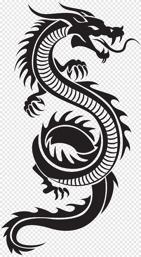 Dragon Henna, Dragon Tattoo Drawing, Dragon Line, Small Dragon Tattoos, Dragon Chino, Chinese Dragon Tattoos, Polynesian Tattoos, Dragon Silhouette, Drawing Hands