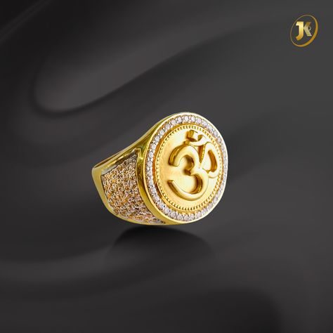 Om Gold Ring Designs For Men, Om Rings For Men In Gold, Om Rings For Men, Gents Ring Gold Men, Gents Ring Gold, Golden Rings For Men, Men's Rings Gold Indian, Sweta Tiwari, Gents Gold Ring