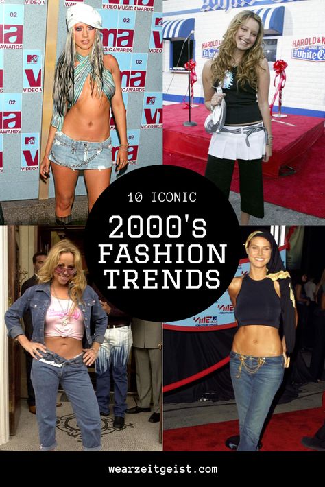 2000's fashion: it was the best of times, it was the worst of times. Check out these 10 trends we couldn't forget if we tried. 00s Iconic Looks, 2000-2009 Fashion, 2000 Style Outfits 2000s Fashion Woman, 00 Fashion Outfits, Cute 2000s Outfits Party, Decades Day 2000s, 2003 Outfit Ideas, Early 2000s Womens Fashion, 1999-2000 Outfit Ideas