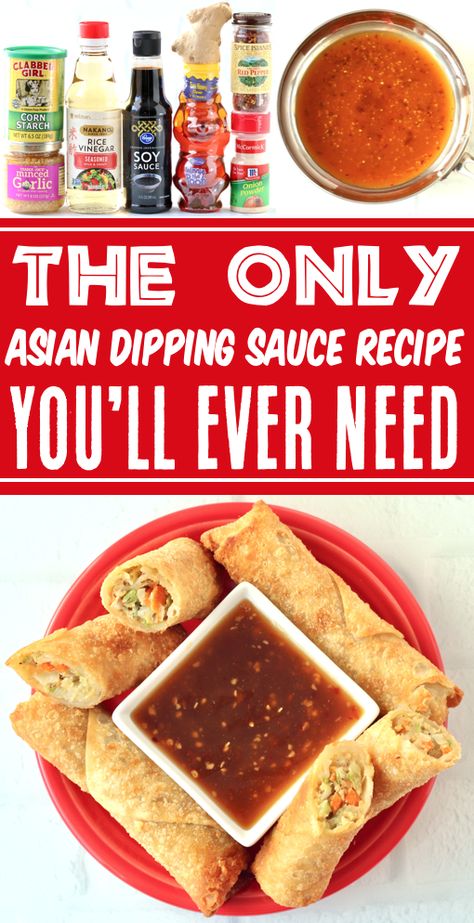 Best Spring Roll Dipping Sauce, Dipping Sauces For Spring Rolls, Homemade Asian Zing Sauce, Soy Dipping Sauce For Spring Rolls, Easy Asian Dipping Sauce, Egg Roll Sauce Recipe Easy, Asian Dipping Sauce For Potstickers, Easy Spring Roll Sauce, Easy Dipping Sauce For Pot Stickers