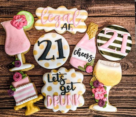 Cookies For 21st Birthday, Cookies 21st Birthday, 21st Cookie Ideas, 21 St Birthday Cookies, 21 Birthday Cookies Girl, 21st Birthday Decorated Cookies, 21 Cookies Birthday, 21 Birthday Cookies Decorated, 21st Birthday Cookies Decorated