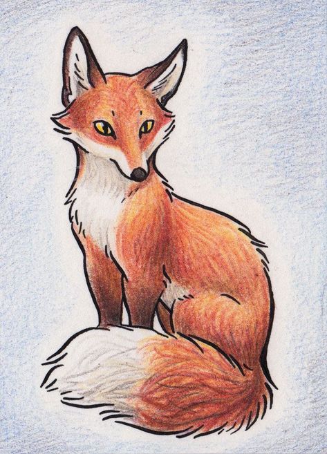 Animated Fox Drawing, Fox Anatomy Drawing, Fox Sketch Simple, Fox Eyes Drawing, Fox Simple Drawing, Fire Fox Art, Fox Ears Drawing, Fox Drawing Reference, A Fox Drawing