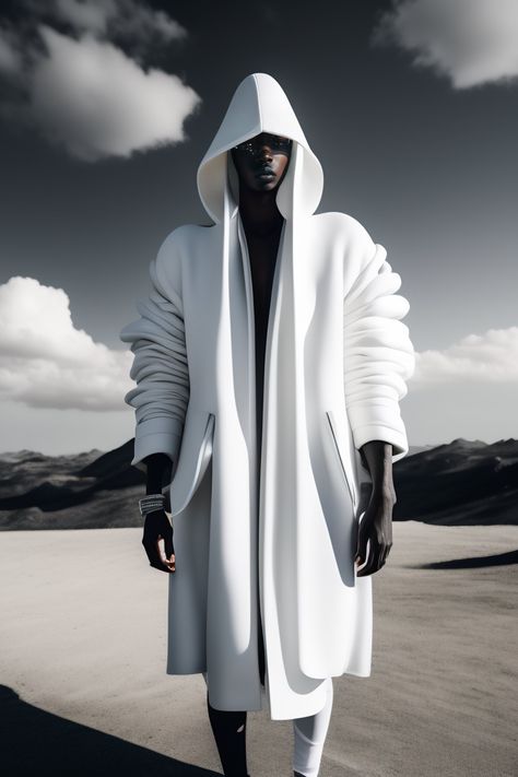 Luxury Futuristic Outerwear For Outdoor, Space Fashion Men, Futuristic Black Outerwear For Streetwear, Odd Clothes, Men’s Futuristic Fashion, Futuristic Clothing Men, Futuristic Mens Fashion, Luxury Futuristic Men's Outerwear, Halloween Runway