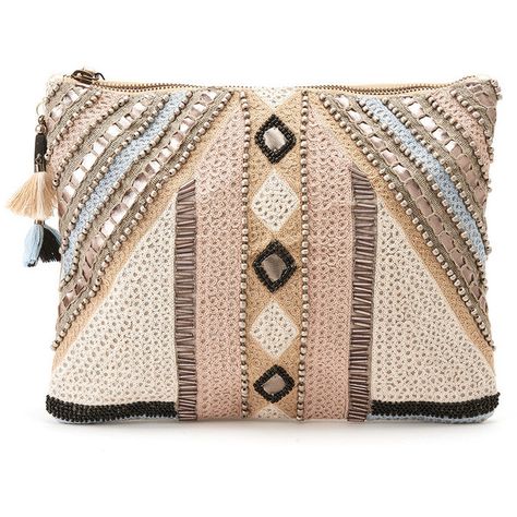 Blank Alesia Beaded Clutch - Lavender Grey (€88) ❤ liked on Polyvore featuring bags, handbags, clutches, purses, lavender grey, grey handbags, grey purse, beaded evening purse, beaded purse and beaded clutches Bohemian Handbags, Grey Purse, Bohemian Purse, Evening Clutches, Lavender Grey, Tassel Purse, Boho Handbags, Gray Handbags, Embellished Bags