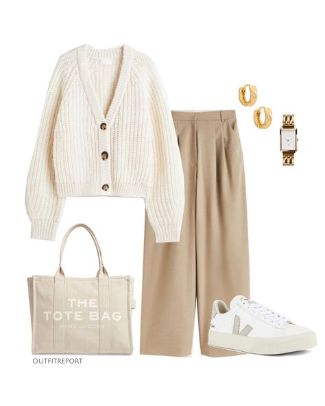 Rok Outfit, 사진 촬영 포즈, Beige Outfit, Beige Pants, Mode Casual, Mode Inspo, Looks Chic, 가을 패션, Business Casual Outfits