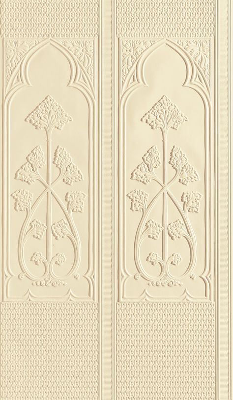 Dado Panels Anaglypta Wallpaper, Panel Wallpaper, Drapery Designs, Victorian Wallpaper, Medieval Style, Paint Effects, Victorian Design, Yard Design, Wainscoting