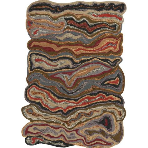 Surya Gypsy 2 x 3 Burgundy Indoor Geode Industrial Handcrafted Area Rug in the Rugs department at Lowes.com Surya Rug, Industrial Area Rugs, Surya Rugs, Beige Area Rug, Abstract Styles, Contemporary Area Rugs, Beige Rug, Modern Area Rugs, Green Rug