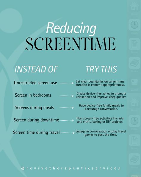 Are your kids spending too much time on screens? It’s important to find a balance that supports their well-being. Excessive screen time can impact sleep, physical health, and even their social skills. But don’t worry, setting boundaries doesn’t have to be a hassle! Here are a few fun tips to help reduce screen time without being the “annoying” parent: 🌟 Set limits on screen time duration and content. 🚫 Create device-free zones in certain areas of the house. 🍽️ Have device-free family meals... How To Lower Screen Time, How To Limit Screen Time, How To Reduce Screen Time, No Screen Time Activities, No Screen Time Until, Low Screen Time, Screen Time Limit, Screen Time Checklist, Dopamine Diet