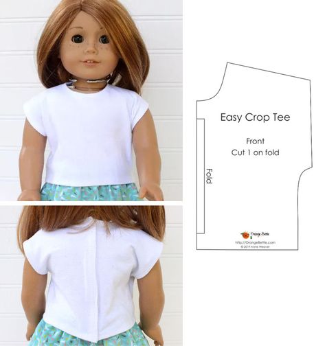 My Generation Doll Clothes Pattern, Our Generation Doll Clothes Patterns Free, Free Doll Clothes Patterns To Sew, Crochet Patterns Clothes, Diy American Girl Doll Clothes, American Girl Clothes Patterns, Diy Doll Clothes, Diy Doll Clothes Patterns, Our Generation Doll Clothes