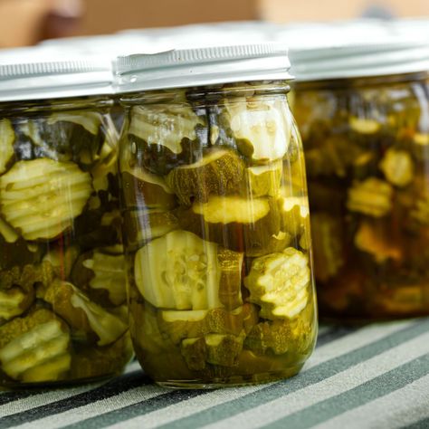 Best Dill Pickle Recipe, Canning Pickles Recipe, Pickled Sweet Peppers, Pickle Recipes Homemade, Pickle Vodka, Dill Pickle Slices, Dill Pickle Recipe, Cucumber Canning, Lime Pickles