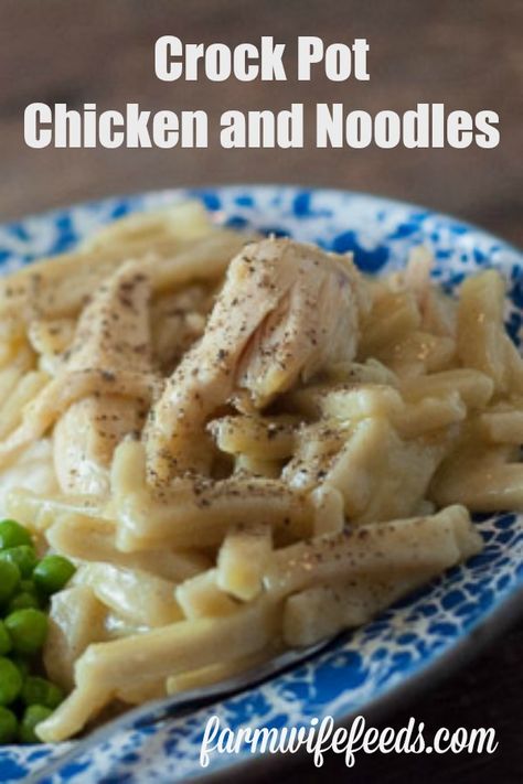 Crock Pot Chicken And Noodles, Crockpot Chicken And Noodles, Chicken And Noodles, Chicken Crockpot Recipes Easy, Easy Crockpot Chicken, Crock Pot Chicken, Crockpot Dishes, Crock Pot Slow Cooker, Crockpot Recipes Slow Cooker