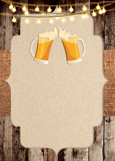 Beer birthday party invitation | PosterMyWall Beer Invitation Template, Birthday Invitation Template For Men, Birthday Invitations Templates, Beer Invitation, Party Invitations Templates, Beer Birthday Party, Beer Promotion, Free Printable Birthday Invitations, Beer Birthday