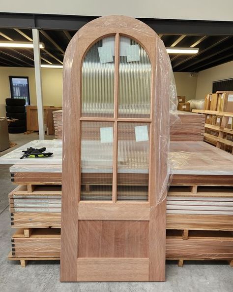 Arch Top Double Entry Doors, Pantry Door Arched, Arch Panel Door, Arch Top Door, Arched Front Door With Sidelights, Wood Arched Front Door, Arch Closet Door, Arched Pantry Door Ideas, Arched Office Doors