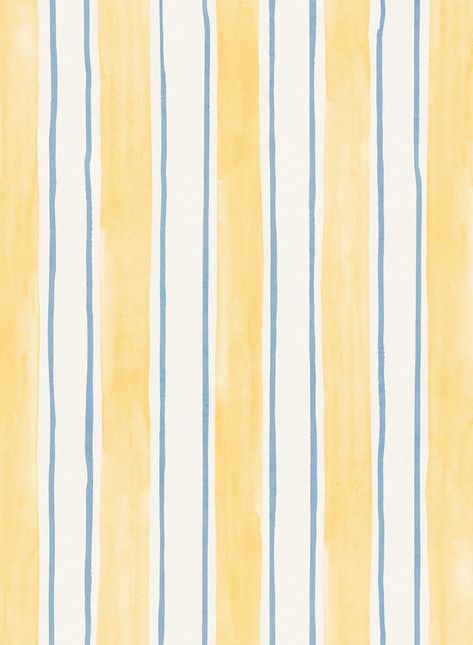 Pattern wallpaper Watercolor Art Patterns, Wallpapers For Room, Cute Prints For Wall, Yellow Stripes Wallpaper, Summer Prints Wallpaper, Straight Line Design, Modern Wallpapers, Line Wallpaper, Mises En Page Design Graphique