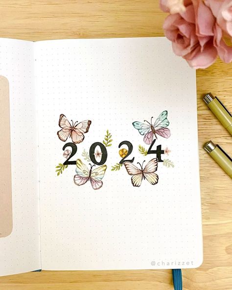 My Top 10 2024 Yearly Bullet Journal Cover Pages – NotebookTherapy 2025 Front Page Bullet Journal, Journal Ideas Title, Bullet Journal Cover Page Year 2025, Bullet Journal Themes 2024, Journal Ideas 2024 Cover Page, Yearly Cover Page Bullet Journal, Bujo Year Cover 2024, 2024 Title Page, Bujo Cover Page Ideas 2024