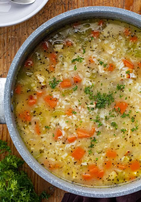 Turkey and Rice Soup - I Am Homesteader Sausage Ideas, Turkey And Rice Soup, Veggie Appetizer, Italian Sausage Tortellini Soup, Turkey Rice Soup, Turkey And Rice, Ground Turkey Soup, Turkey Rice, Soup Cleanse