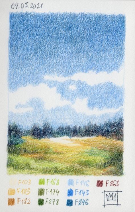 Ocean Color Pencil Drawing, Nature Color Pencil Drawing, Sunset Color Pencil Drawing, Coloured Pencil Landscape, Abstract Color Pencil Art, Color Pencil Art Drawings Nature, Colored Pencil Sunset, Painting Pencil Color, Color Pencil Landscape