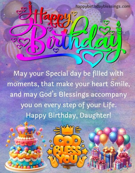 Best Birthday wishes for Daughter Free Birthday Wishes For Daughter, African American Happy Birthday Daughter, Happy Birthday Quotes For Daughter Inspiration, Happy Birthday Like A Daughter, Daughter Bday Wishes, Happy 24th Birthday Daughter, Birthday Blessings For Daughter, Happy Birthday Wishes For My Daughter, Happy Birthday For Daughter