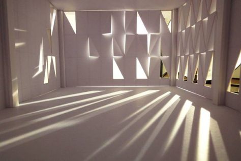 10 Examples of Innovative Use of Natural Light in Architecture Shadow Architecture, Light Study, Architecture Model Making, Light Beam, Light And Space, Light Architecture, Concept Architecture, Model Making, Architecture Model