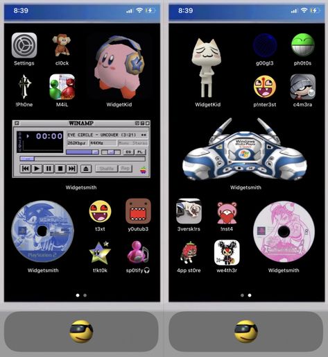 inspired by @vampireskullz000 ! Retro Homescreen, Home Screen Layout, Ipad Ideas, Iphone Themes, Screen Iphone, Iphone Home Screen, Ios App Iphone, Widget Design, Iphone Wallpaper Ios