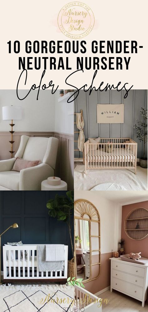 Below you'll find 10 incredibly gorgeous and versatile color schemes for gender-neutral nurseries. Whether you’re a fan of muted hues, bright and bold palettes, or chic monochromatic aesthetics, there's inspiration to suit everyone. Small Nursery Paint Colors, Gender Neutral Nursery Colors Paint, Nursery Wall Color Ideas, Boy Nursery Colors Palette, Neutral Baby Room Colors, Gender Neutral Nursery Color Palette, Simple Gender Neutral Nursery, Best Nursery Paint Colors, Nursery Colour Scheme