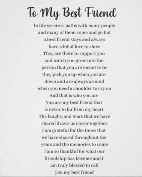 Thankful Letter To Best Friend, Sentimental Best Friend Quotes, Valentines Notes For Best Friends, 21st Birthday Message For Best Friend, Letters To Best Friend Handwritten Ideas, Cute Poems For Your Best Friend, What Is A Best Friend Quote, 21st Birthday Speech For Best Friend, Cute Valentines Notes For Friends