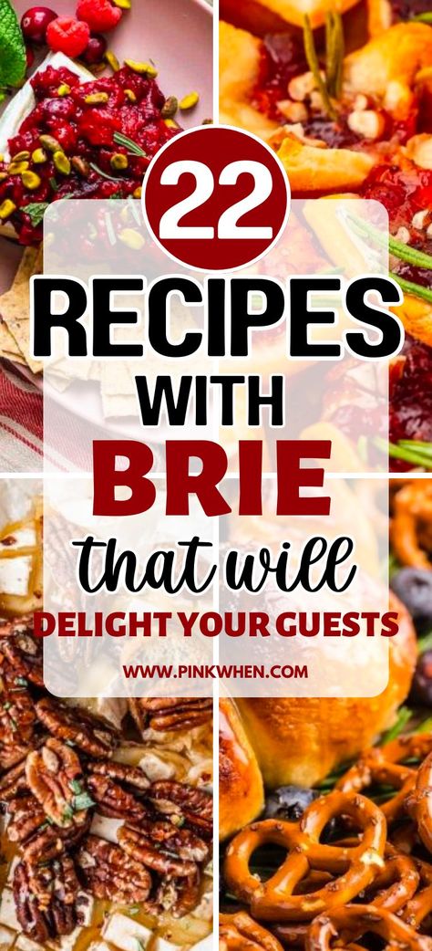 Recipes with Brie That Will Delight Your Guests Brie Holiday Recipes, Melted Brie Cheese Recipes, Brie Wheel Appetizer, Brie Cracker Appetizer, Breakfast Brie Recipes, Brie Hors D'oeuvres, Warm Brie Recipes, Brie Fondue Recipes, Holiday Brie Recipes