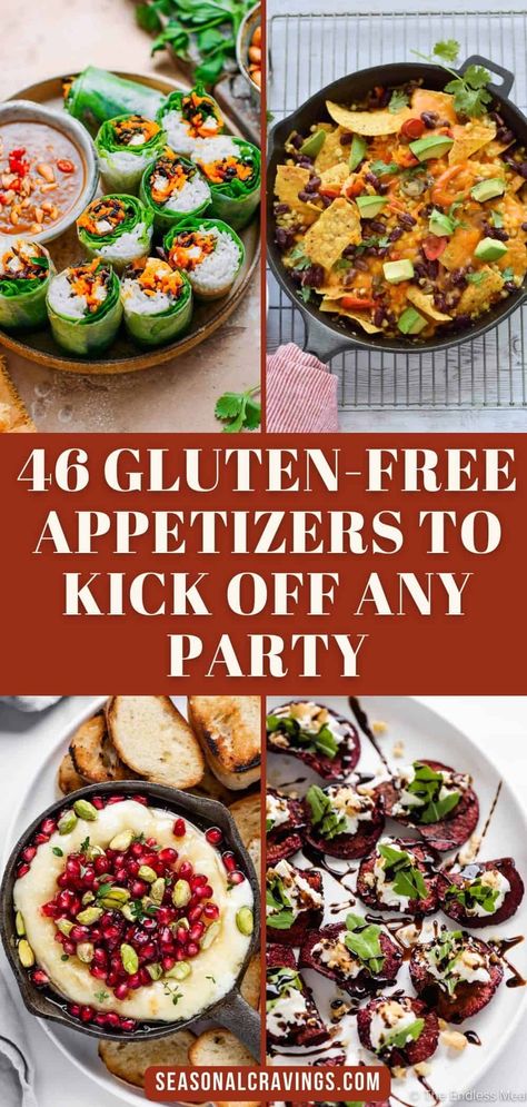 These gluten free appetizers are easy to make and delicious. They are crowd pleasers and no one will know they are gluten free but they will be safe for all your guests. Fall Appetizers Easy, Savoury Finger Food, Best Party Appetizers, Fall Appetizers, Gluten Free Appetizers, Gluten Free Lunch, Appetizers For A Crowd, Recipe Cover, Best Gluten Free Recipes