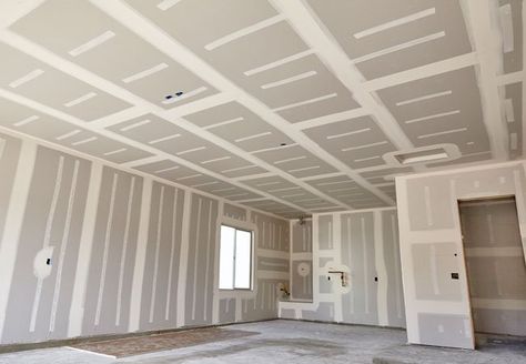 Ceiling Texture Types, Drywall Finishing, Drywall Ceiling, Drywall Installation, Drywall Repair, Building Process, Basement Bedrooms, Jacksonville Florida, New Home Construction