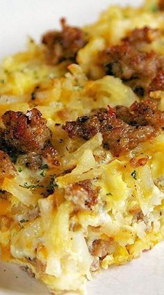 Sausage Hashbrown Breakfast Casserole, Casserole Breakfast, Sausage Hash, Best Breakfast Casserole, Breakfast Hashbrowns, Hashbrown Casserole, Hashbrown Breakfast Casserole, Hashbrown Recipes, Breakfast Casserole Easy