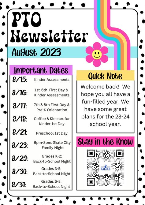 September Pto Ideas, Pta Information Board, Pto Meeting Snacks, Pta Ideas For Students, Pto Booth Ideas, Pto Table At Open House, Pto Open House Table Ideas, Back To School Events Ideas, Pto Back To School