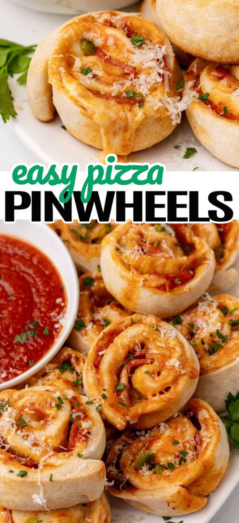 Party Food Ideas Kids, Easy Party Food Ideas, Party Food Easy, Easy Finger Food, Pizza Pinwheels, Tortilla Pinwheels, Pinwheels Recipe, Pizza Roll Up, Pinwheel Appetizers