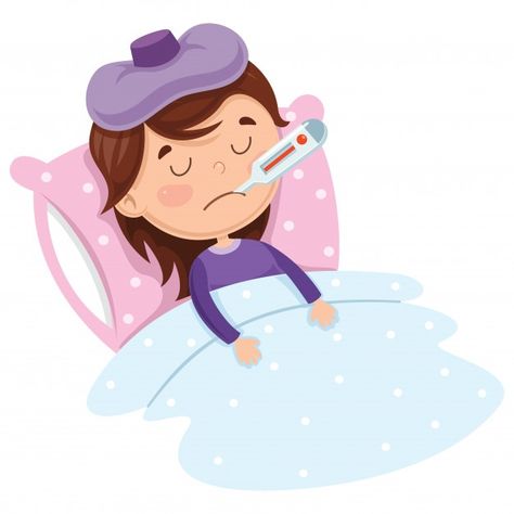 Illustration of child diseases Premium V... | Premium Vector #Freepik #vector #kids #medical #doctor #health Tooth Cartoon, Doctor For Kids, Girl Sleeping, Sick Kids, Kids Sleep, Cartoon Pics, Happy Kids, Healthy Kids, Children Illustration