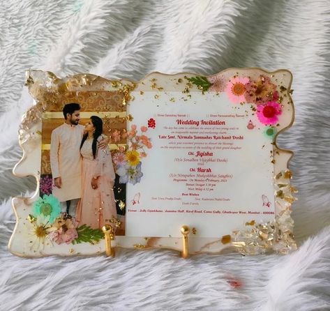 Resin
Resin art
Resin wedding frame
Resin wedding card
Resin photo card
Photo frame Resin Kankotri, Resin Wedding Card, Resin Invitation Card, Resin Wedding Invitation, Resin Photo Frame Ideas, Resin Art Photo Frame, Raisin Art, Wedding Card Decorations, Photo Resin