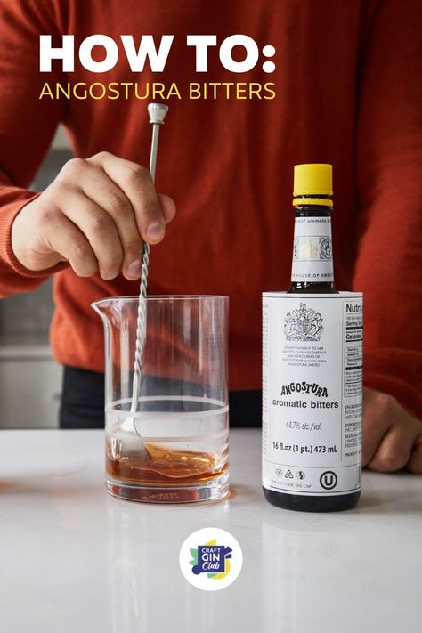 Every bartender worth their salt knows that Angostura Bitters is the must-have ingredient. There is just so much you can do with this incredibly versatile elixir, from crafting classic cocktails to cooking up a storm. Here’s everything you need to know about Angostura Bitters! Angostura Bitters Recipe, Angostura Bitters Cocktails, Bitters Cocktail Recipes, Classic Gin Cocktails, Bitters Recipe, Aromatic Bitters, Craft Gin, Cocktail Bitters, Cook Up A Storm