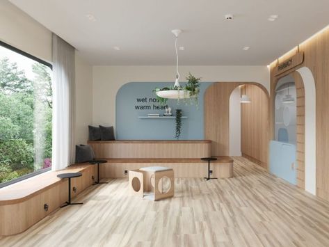 Clinic Furniture, Waiting Room Design, Pediatric Dental Office, Healthcare Interior Design, Hospital Interior, Pet Hotel, Clinic Interior Design, Interior Design Presentation, Dental Office Design