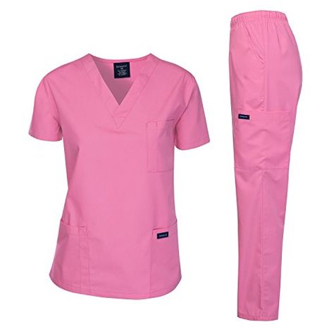 Dagacci Scrubs Medical Uniform Women and Man Scrubs Set Medical Scrubs Top and Pants Scrub Suit, Scrubs Medical, Scrubs Outfit, Scrubs Uniform, Nurse Stuff, Mens Scrubs, Pockets Pants, Safety Clothing, Medical Uniforms