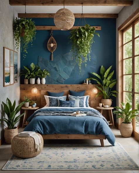 Teal Bedroom, Stil Boho, Cozy Room Decor, Bedroom Refresh, Blue Rooms, Bedroom Green, Blue Bedroom, Master Bedrooms Decor, Cozy Room