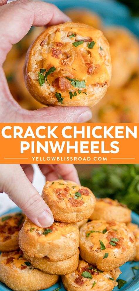 Chicken Bacon Ranch Puff Pastry, Pinwheel Recipes Baked, Hot Pinwheel Appetizers, Crescent Pinwheel Recipes, Hot Pinwheels, Pinwheel Appetizers Baked, Crescent Roll Pinwheels, Breakfast Ideas For Boyfriend, Pinwheel Wraps