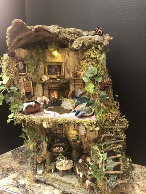 Shell Sink, Kiwi Vine, Fairy Room, Fairy Tree Houses, Fairy House Crafts, Fairy Village, Arte Indie, Fairy House Diy, Fairy Home