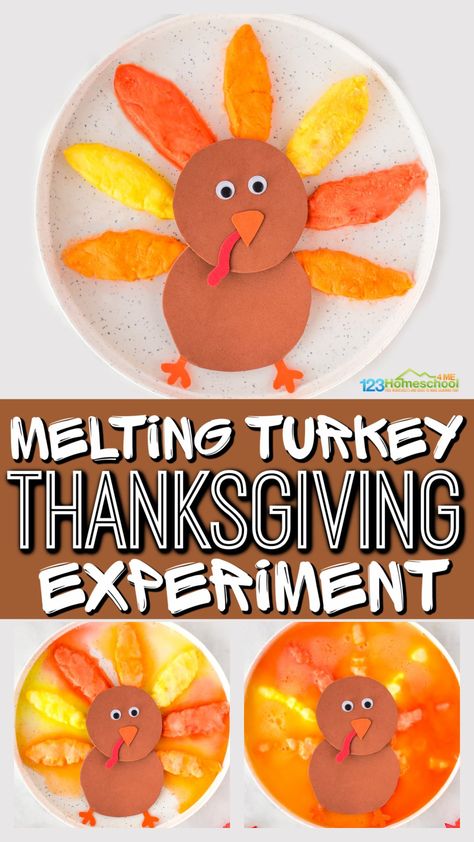 Thanksgiving Science, Thanksgiving Stem Activities, Science Activities For Toddlers, Thanksgiving Lesson Plans, Thanksgiving Stem, Thanksgiving Activities Preschool, Turkey Activity, Toddler Science Experiments, Thanksgiving Lessons