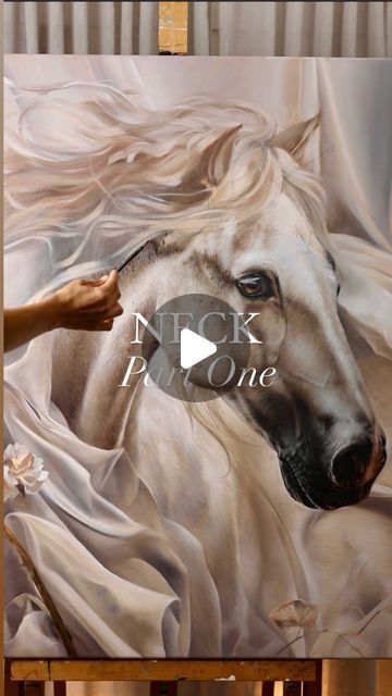 Carla Grace Art, Equine Art Paintings, Horse Paintings Acrylic, Horse Art Ideas, Abstract Horse Art, Horse Art Drawing, Horse Oil Painting, Grace Art, Acrylic Painting Inspiration