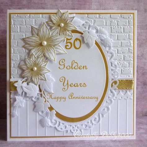 Golden Wedding Cards, Golden Wedding Cards Handmade, Golden Wedding Anniversary Cards, 50th Anniversary Card, Golden Anniversary Cards, Golden Wedding Anniversary Card, Umbrella Cards, 50th Anniversary Cards, 50 Anniversary