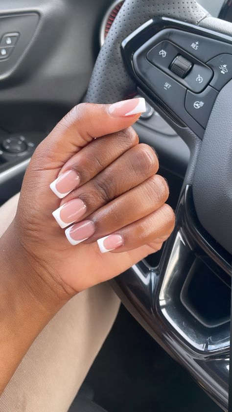 French tip French Tip Acrylic Nails, Square Acrylic Nails, Baddie Hairstyles, French Manicure, Ring Finger, French Nails, Nail Inspo, Summer Nails, Acrylic Nails