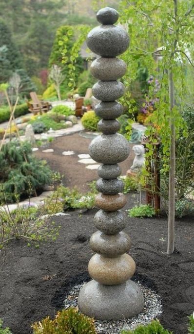 Rock Garden Landscaping, Diy Gardening, Garden Fountain, Garden Fountains, Unique Gardens, Garden Art Sculptures, Ideas Garden, Garden Art Diy, Art Sculptures