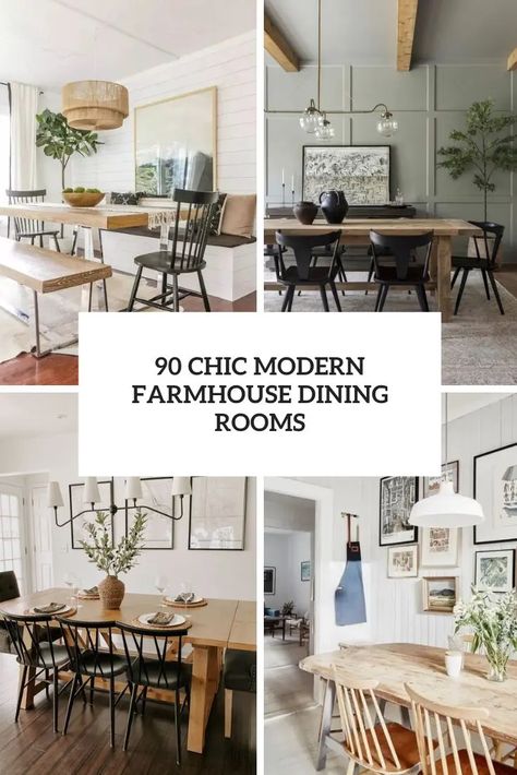 chic modern farmhouse dining rooms cover Rustic Industrial Dining Room, Modern Farmhouse Dining Room Ideas, Modern Industrial Dining Room, Chic Modern Farmhouse, Farmhouse Dining Rooms, Reclaimed Dining Table, Farmhouse Dining Room Ideas, Dining Room Industrial, Modern Farmhouse Dining Room