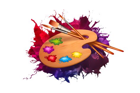 Painting Logo, Music Drawings, Paint Brush Art, Artist Logo, Artist Palette, Beauty Art Drawings, Pallet Painting, Art Painting Gallery, Wallpapers Iphone